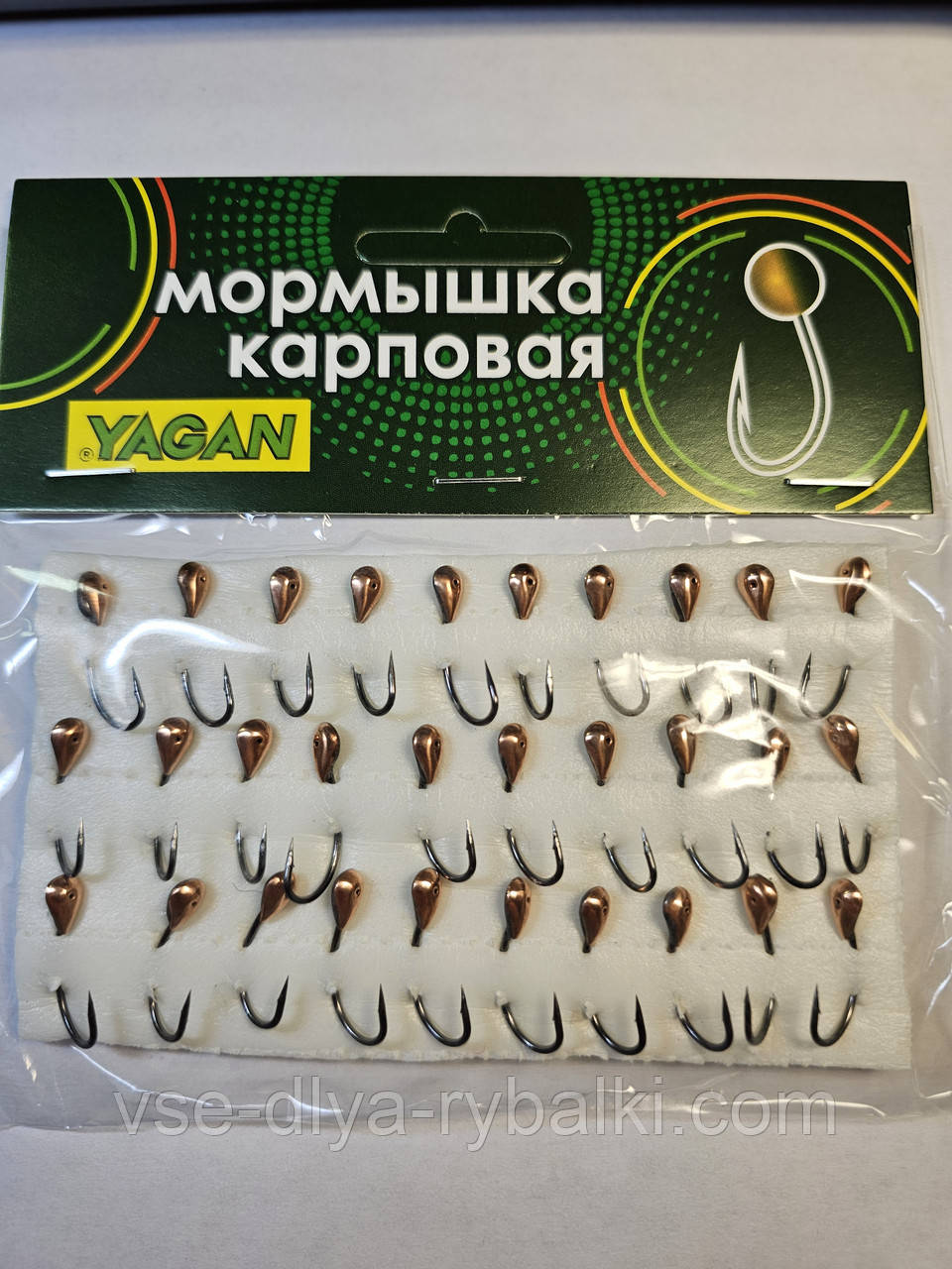 Мормишка коропова YAGAN крапля мідь № 17, фото 1