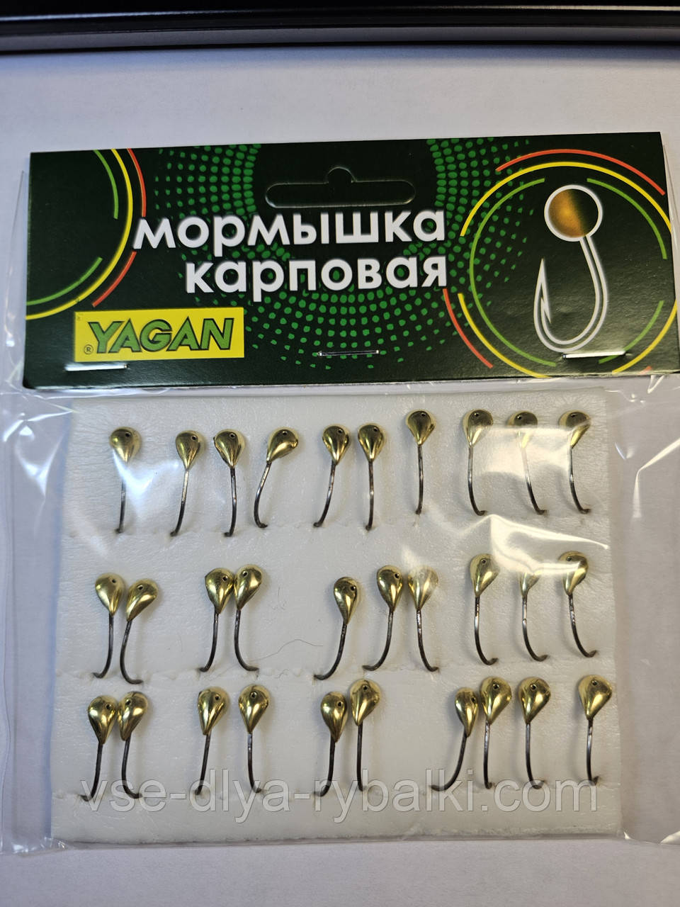 Мормишка коропова YAGAN уралка золото № 11, фото 1