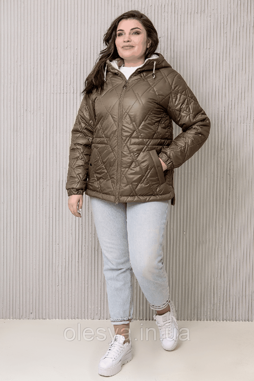 Жіноча демісезонна куртка Еліна Розміри 44 — 58, фото 1
