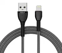 Кабель для iPhone Golf GC-74 USB Lightning 3 А 1 метр Grey + Подарунок НіжКредитка