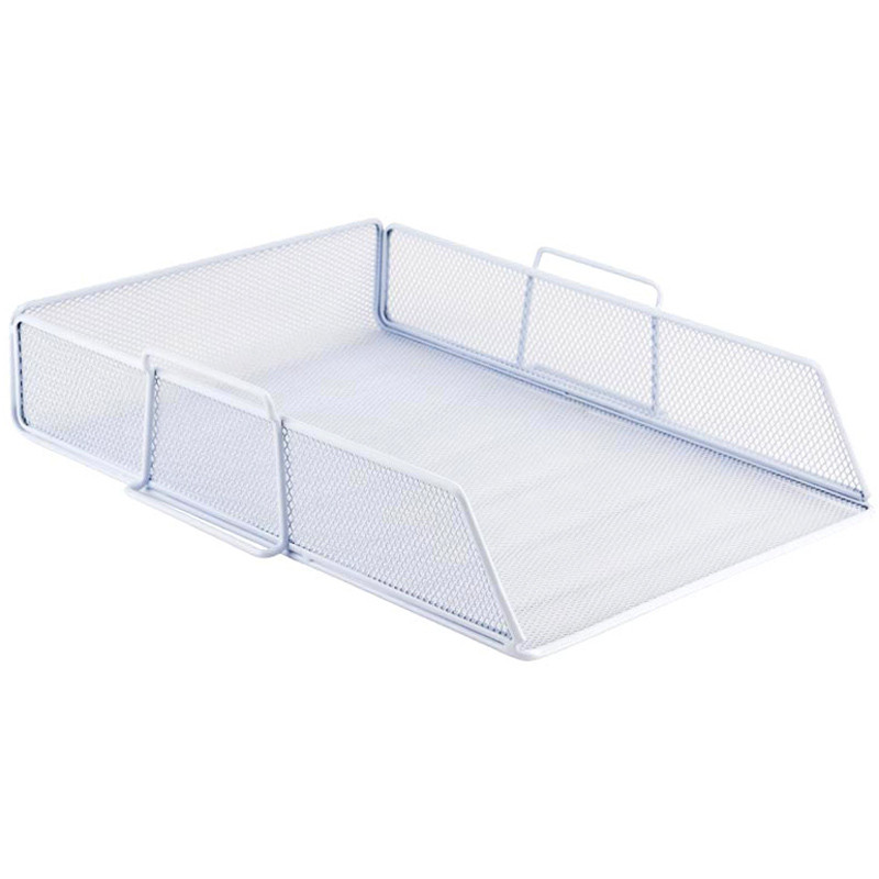 Лоток для паперу горизонтальний металевий Axent 2123 білий