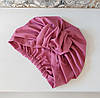 Шапка чалма з бавовняної плащівки для онко св/фуксія MEMMI-4, фото 7