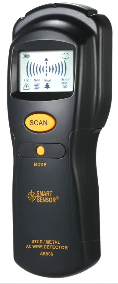 Искатель скрытой проводки и металла Smart Sensor AR906 + Подарок НожКредитка - фото 4 - id-p2107892210