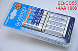 Зарядний пристрій Panasonic BQ-CC55 + 4 акумулятора АА 1900 Eneloop KJ55MCC40E, фото 5