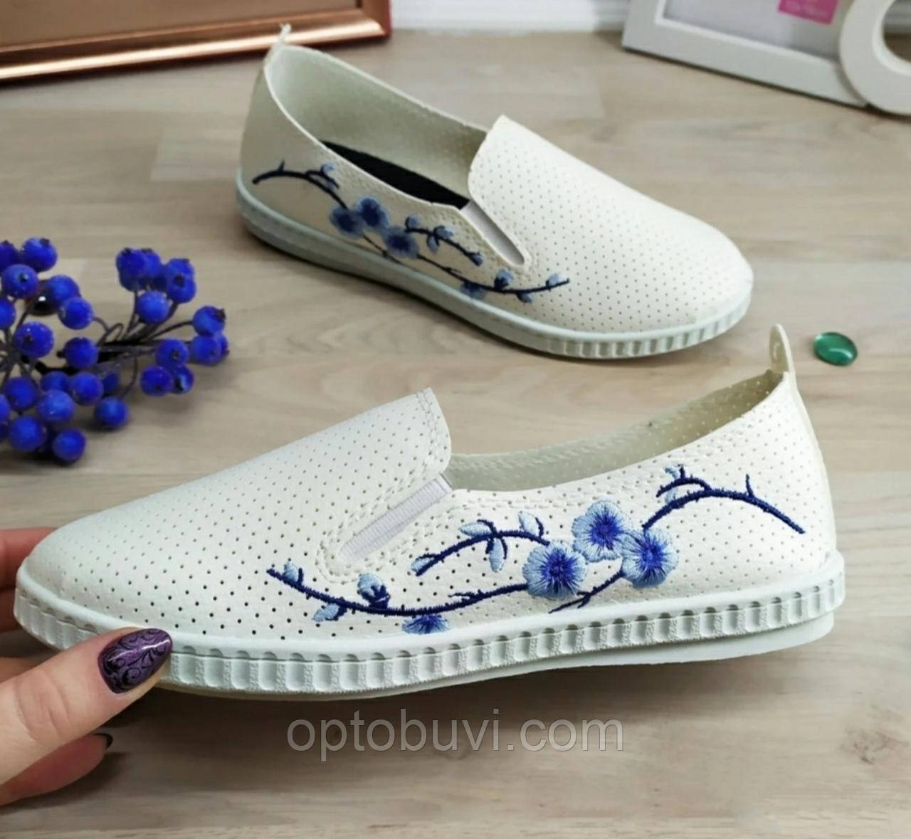 Мокасини жіночі SV з вишивкою, фото 1