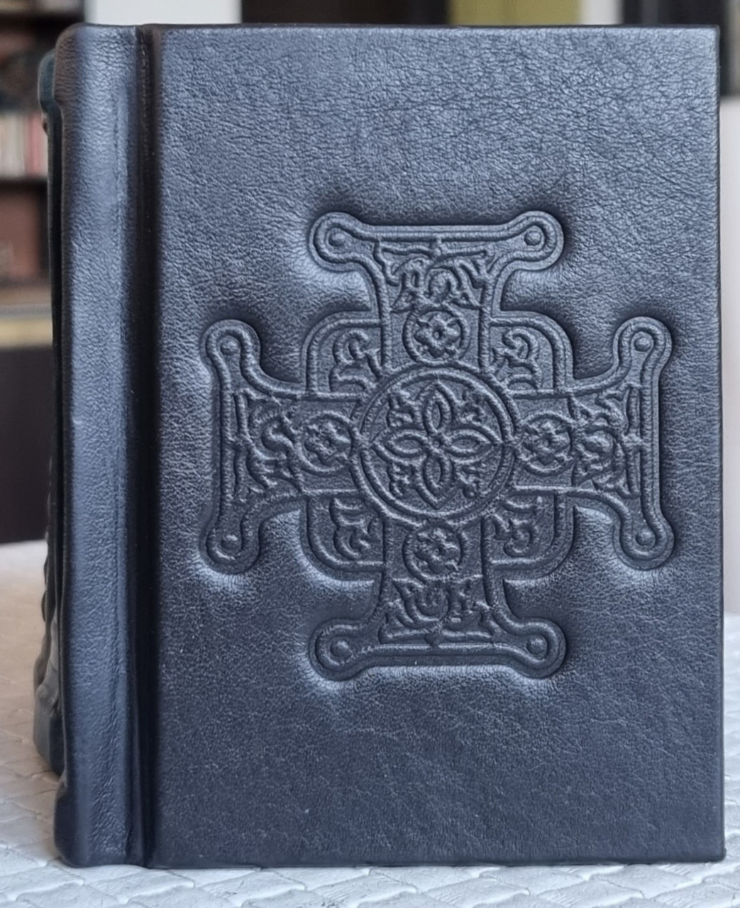 Книга Псалтир кишеньковий в дорогу, оклад шкіра, розмір 8*11,декоративне тиснення по шкірі, крупний шрифт, фото 1