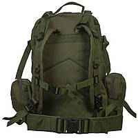 Тактический комплект 3в1: Рюкзак с подсумками 50-60л Олива + Тактические очки + Пе + Подарок НожКредитка