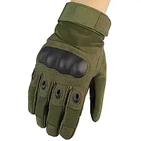 Тактичні рукавички закриті повнопалі Oakley L Олива + Подарунок НіжКредитка