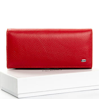 Жіночий шкіряний гаманець DR. BOND W1-V-2 red.Купити жіночий шкіряний гаманець гуртом і в роздріб в Україні.