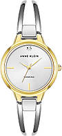 Часы Anne Klein AK/2627SVTT, круглые серебристые часы, часы женские анна кляйн