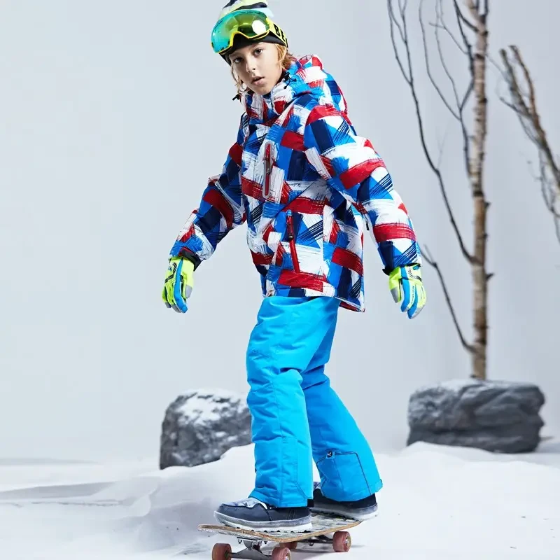 Дитяча куртка зі світловідбивними елементами зимова лижна DR HX-37 Розмір 12 + Подарунок НіжКредитка