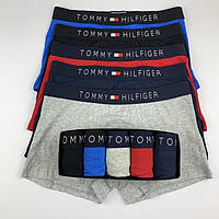 Трусы мужские Tommy Hilfiger разного цвета, Боксерки мужские Томми Хилфигер хлопковые набор 5 шт. код TH U6