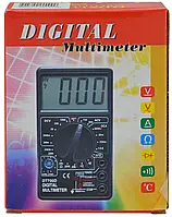 Цифровой портативный мультиметр тестер DT700B Черный + Подарок НожКредитка
