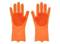 Хозяйственные силиконовые перчатки для уборки и мытья посуды Magic Silicone Gloves + Подарок НожКредитка