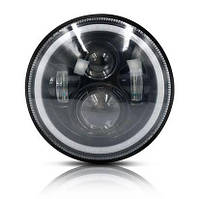 Фара LED светодиодная ВАЗ 2103, 2106, bmw E34, E30 (лед 5.75 дюймов, кольца)