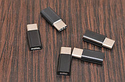 Перехідник Micro USB to Type-C чорн.