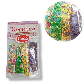 Посипка в стіках фігурна мікс 20 г ( 4 стіки)