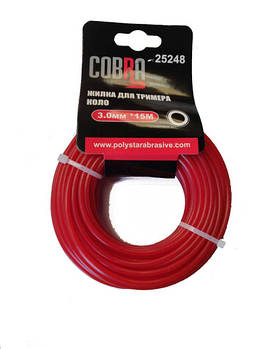 Жилка для тримера, кругла в перетині, діаметр 3,0мм, довжина 15м ТМ «COBRA»