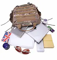 Тактическая сумка планшетница М-10 рюкзак Oxford 1000D 35*27*9 см Олива + Пода + Подарок НожКредитка