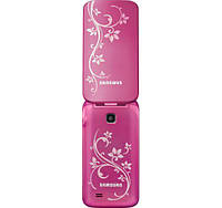 Samsung C3520 Pink La Fleur кнопковий мобільний телефон розкладачка 800 мАг, фото 9