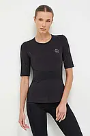 Urbanshop com ua Тренувальна футболка adidas by Stella McCartney TruePurpose колір чорний РОЗМІРИ ЗАПИТУЙТЕ