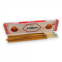 Amber Амбра Аромапалочки Sakshi Incense Sticks 20 шт