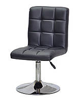 Стілець м'який Augusto з регулюванням висоти на хромованій круглій опорі CH-Base D-385 mm, оббивка, фото 9