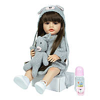 Кукла Реборн KEIUMI девочка Кира винил-силиконовая можно купать 55 см (М11050112)