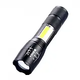 Потужний акумуляторний ручний ліхтар із 2 світлодіодами BL 29 T6 і 3 режимами роботи + захист від ударів, води, фото 9