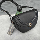 Жіноча сумка крос-боді на плече 14,5*21,5 см із клапаном зі штучної шкіри в різних кольорах Nata Молочний, фото 2