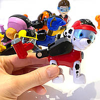 Ігровий набір Щенячий патруль, Paw Patrol, фігурки пластик, рухомі елементи, рюкзак відкр, 7 героїв (805В-1), фото 5