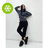 Теплий спортивний костюм на флісі, висока якість | Комплект худі + штани з начосом на зиму | Норма та батал, фото 4