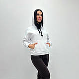 Теплий спортивний костюм на флісі, висока якість | Комплект худі + штани з начосом на зиму | Норма та батал, фото 10