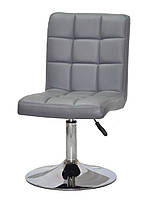 Стілець м'який Augusto з регулюванням висоти на хромованій круглій опорі CH-Base D-385 mm, оббивка, фото 8