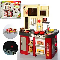 Детская игрушечная кухня со звуком и светом 922-103 плита, мойка-льется вода, посуда, продукты