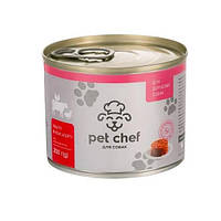 Консервы для собак Pet Chef паштет мясные ассорти 200 г (4820255190143) TE, код: 7995082