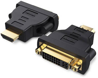 Адаптер перехідник Vention HDMI — DVI двоспрямований Black (ECCB0)