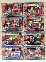 Набор из 8 блочных конструткоров Minecraft "My World" Dangeos 0288E || Майнкрафт