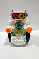 Детский Интерактивный танцующий музыкальный робот с подсветкой и шестернями