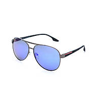 Сонцезахисні окуляри LuckyLOOK 118-868 Авіатори One Size Синій+ Фіолетовий