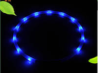 LED ошейник светодиодный для котов и кошек с USB зарядкой 50-70 см Синий