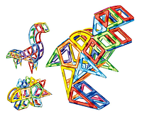 Детский игровой конструктор динозавры LIMO TOY LT2003 Магнитный конструктор на 97 деталей