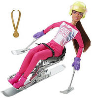 Детская зимняя спортивная кукла barbie paraski alpine + аксессуары Mattel IR218602