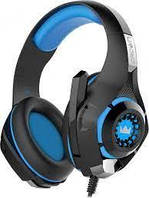 Навушники з мiкрофоном ігровi Crown CMGH-102T Black Blue