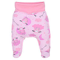 Ползунки-штанишки для новорожденных швы наружу интерлок Сон Татошка размер 56 (0-1 месяц) Розовый