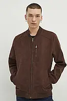 Urbanshop com ua Куртка-бомбер Medicine чоловіча колір коричневий перехідна РОЗМІР ЗАПИТУЙТЕ