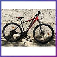 Велосипед горный одноподвесный на алюминиевой раме Crosser MT-041 29/19 (3х10) Shimano DEORE Красный