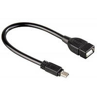 Дата кабель OTG USB 2.0 AF to Mini 5P 0.1m Atcom (12822) o