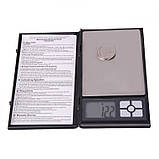 Кишенькові ювелірні електронні ваги у вигляді книжки (500/0,01) MH048, фото 3