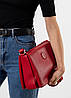 Сумка жіноча червона на змійці з логотипом Polina-сумка, фото 3